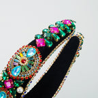 Baroque Rhinestone Sponge Headband L4050