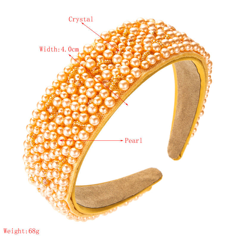 Pearl Crystal Headband L4060