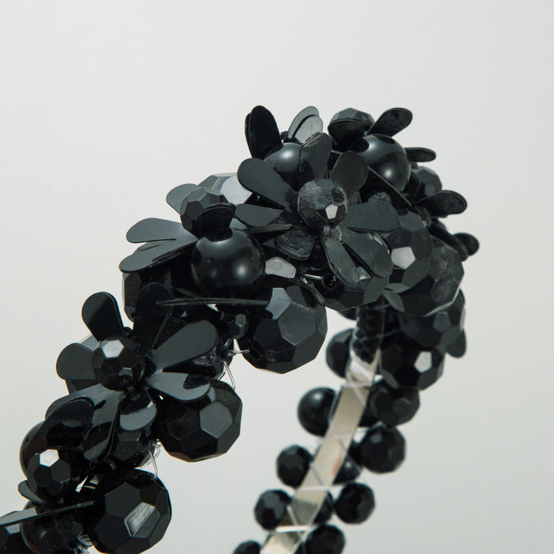 Floral Crystal Bead Headband L4066