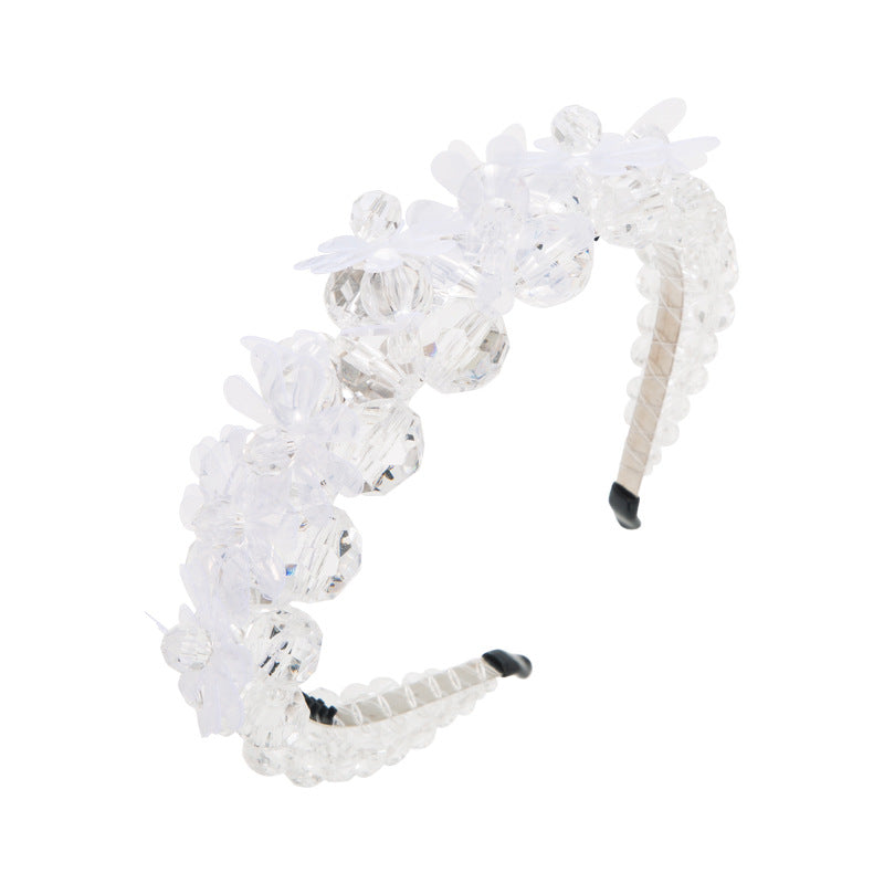 Floral Crystal Bead Headband L4066
