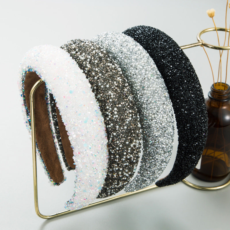 Rhinestone Pearl Headband L4087