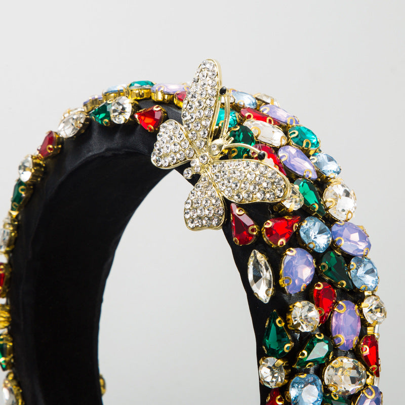Butterfly Glass Drill Sponge Headband L4088 - view 5