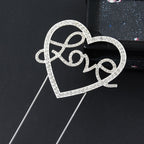 Heart Love Rhinestone Hair Pin L4096