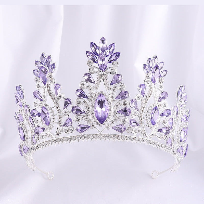 Luxurious Rhinestone Crown Headband L4109