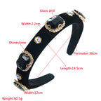 Glass Drill Fabric Headband L4126