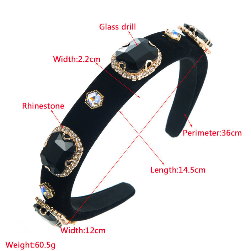 Glass Drill Fabric Headband L4126