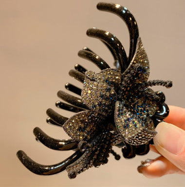 Floral Rhinestone Hair Clip L4128