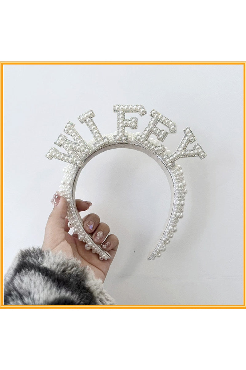 WIFEY Pearl Headband L4151