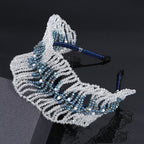 Crystal Bead Wave Headband L4209