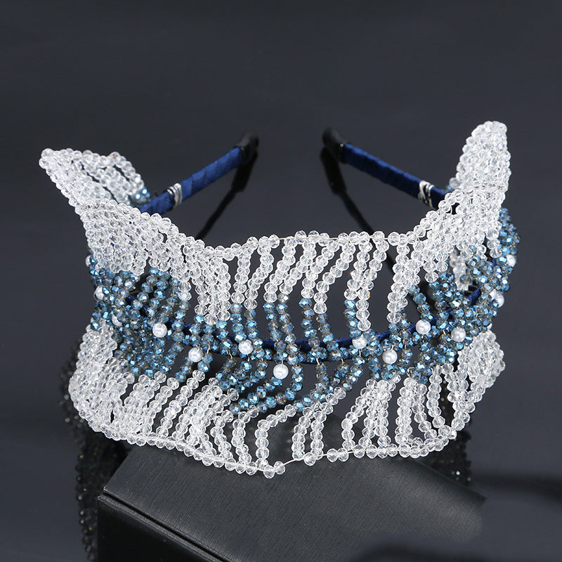 Crystal Bead Wave Headband L4209