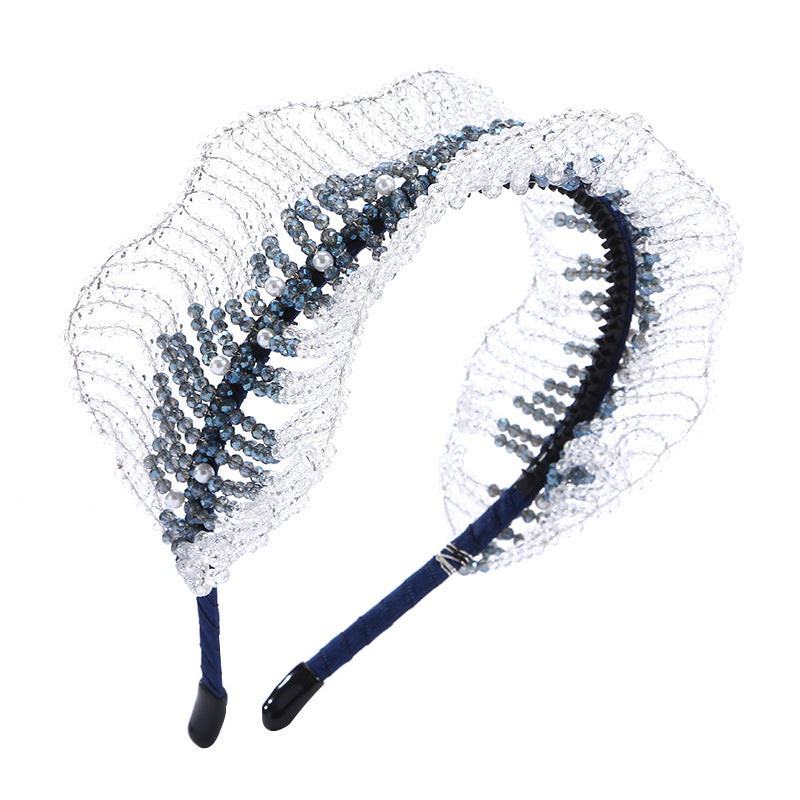 Crystal Bead Wave Headband L4209