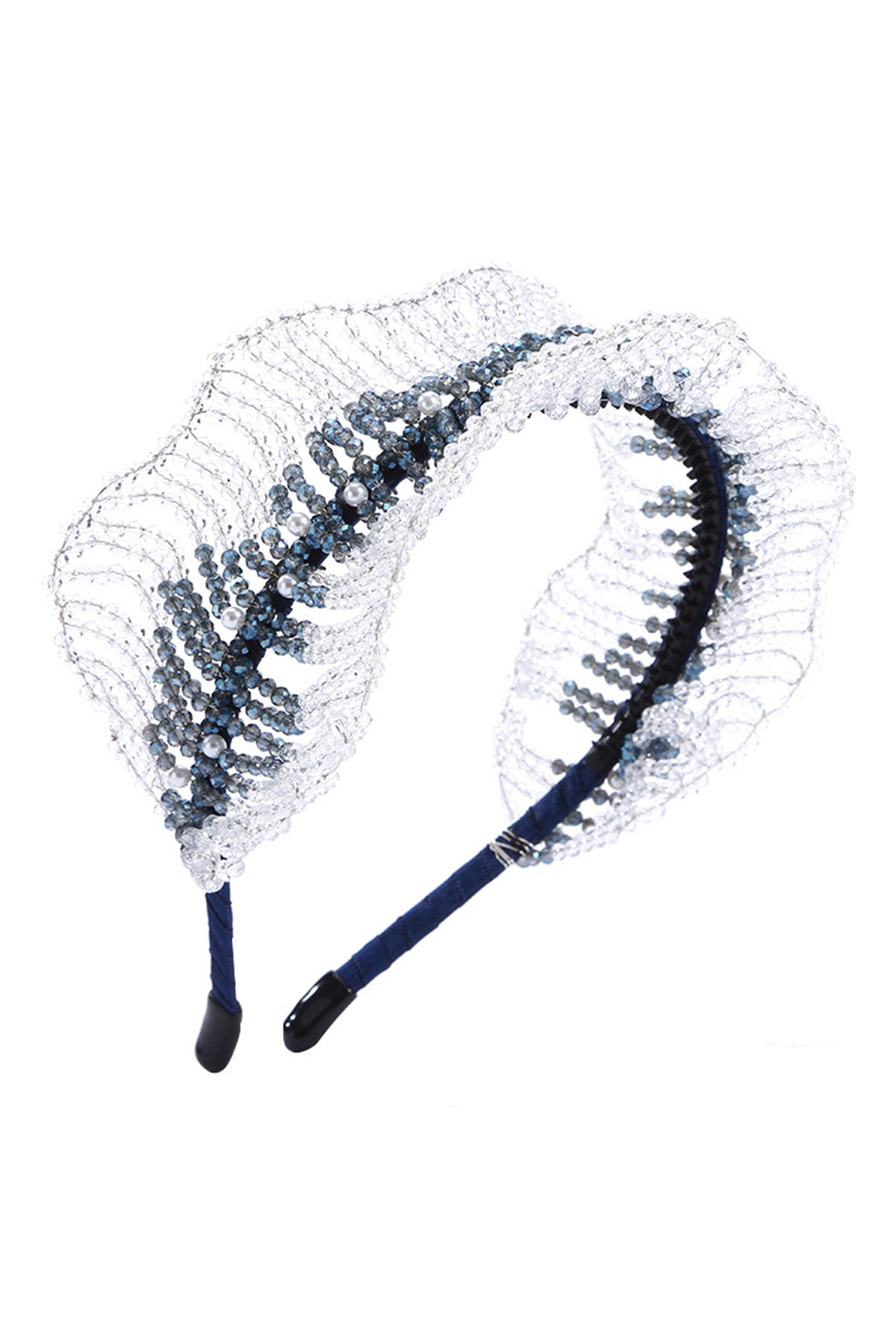 Crystal Bead Wave Headband L4209