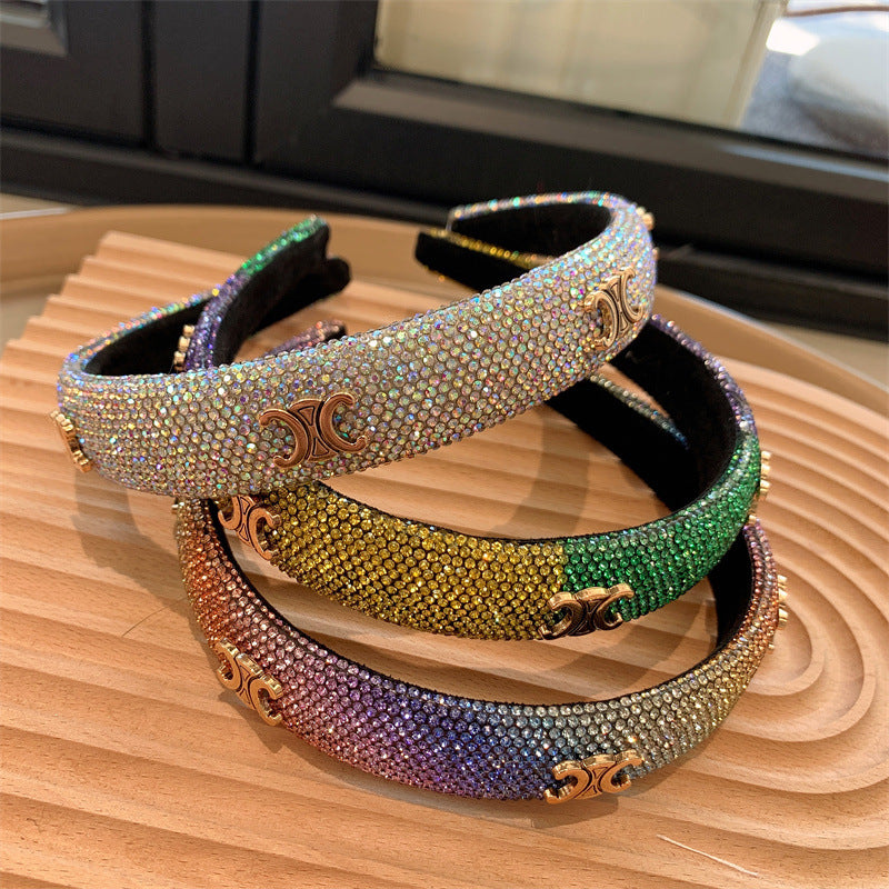 Multicolor Rhinestone Headband L4213