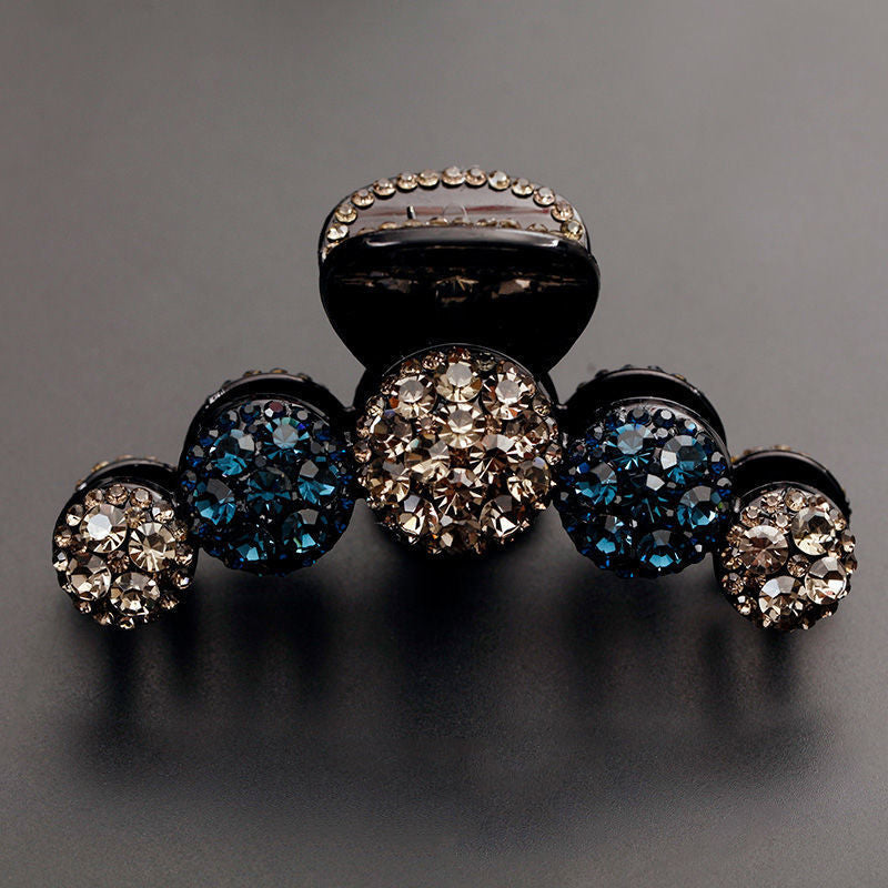 Five Beads Rhinestone Hair Clip L4233
