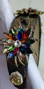 Flower Glass Drill Headband L4240
