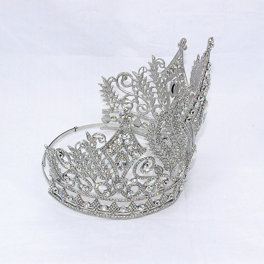 Baroque Rhinestone Crown Headband L4266