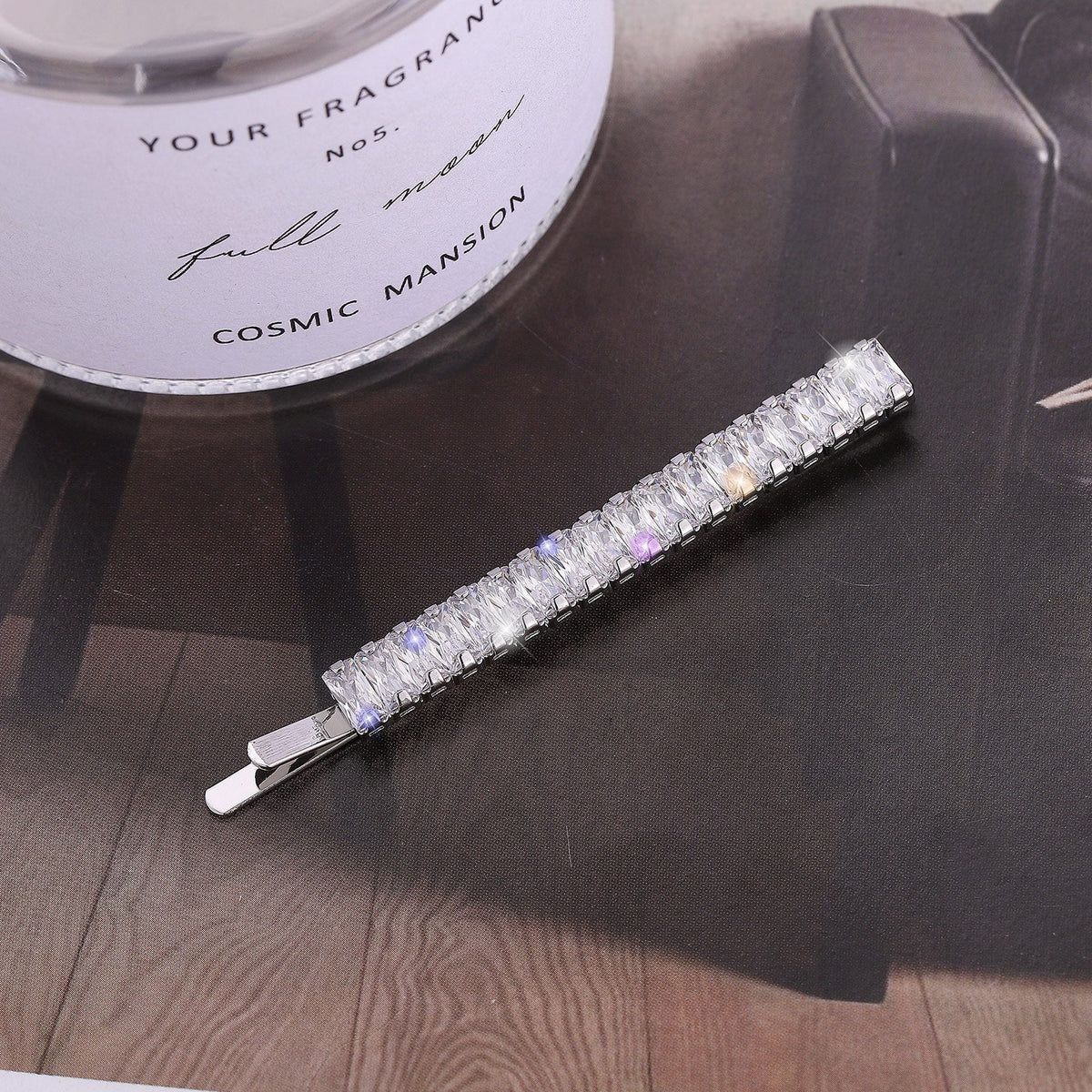 Cubic Zirconia Barrettes Hair Pin L4288