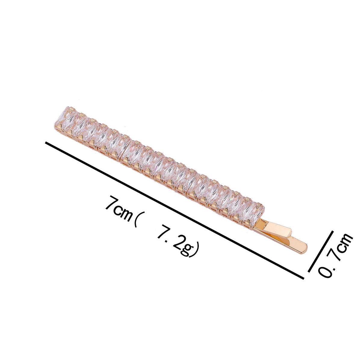 Cubic Zirconia Barrettes Hair Pin L4288