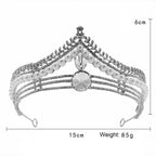 Pearl Rhinestone Crown Headband L4346