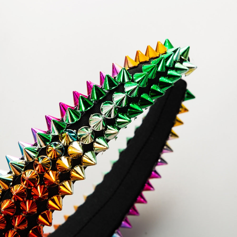 Punk Rivet Headband L4373