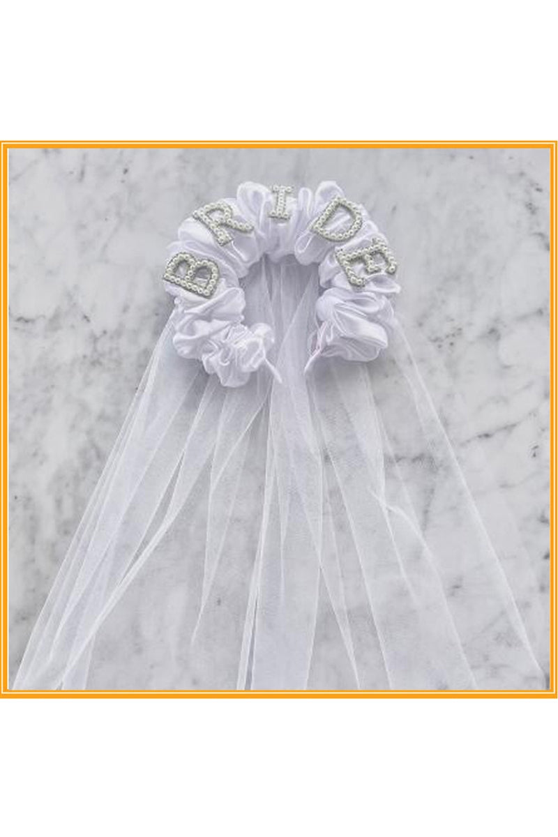 BRIDE Pearl Silk Feeling Headband With Headdress L4379