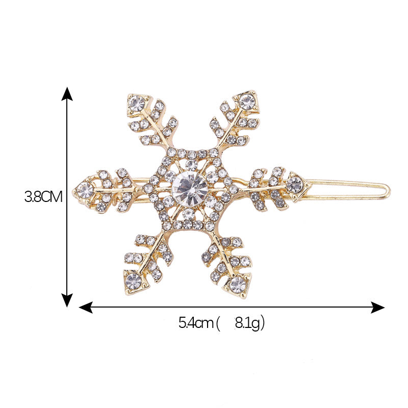 Snowflake Rhinestone Hair Pin L4445