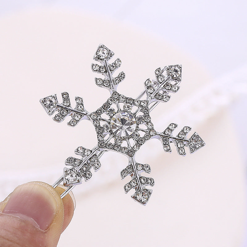Snowflake Rhinestone Hair Pin L4445