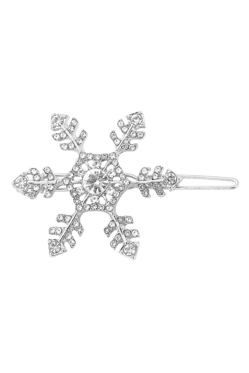Snowflake Rhinestone Hair Pin L4445