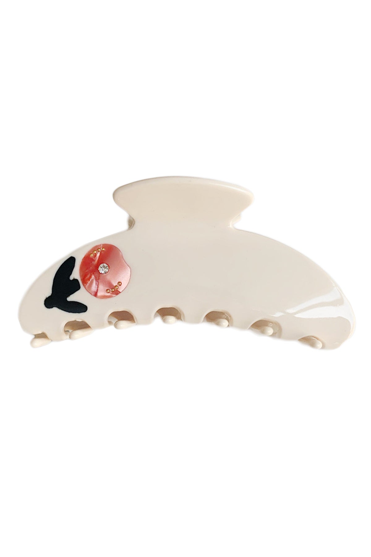 Curved Flower Acrylic Hair Clip L4470