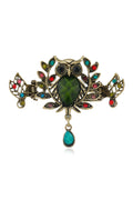Owl Rhinestone Hair Clip L4491