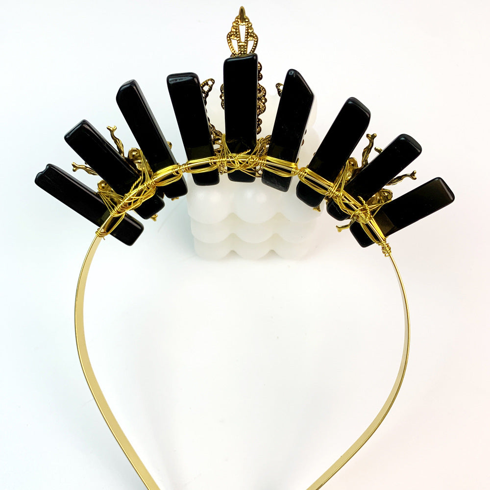 Bee Moon Obsidian Crown Headband L4527