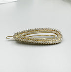 Oval Rhinestone Hair Clip L4538