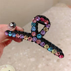 Large Rhinestone Acrylic Hairpin Hair Claw L4550