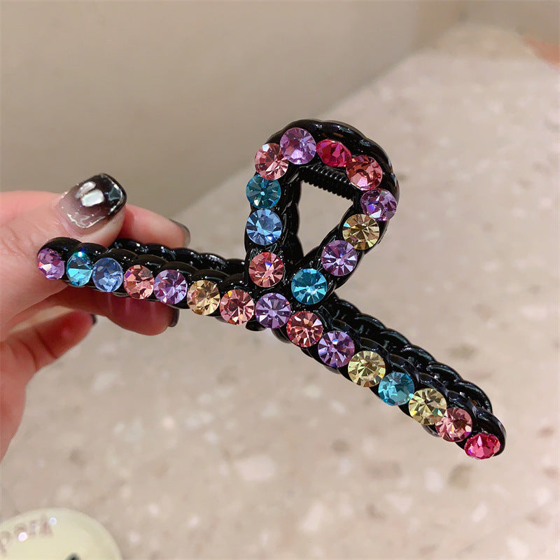Large Rhinestone Acrylic Hairpin Hair Claw L4550