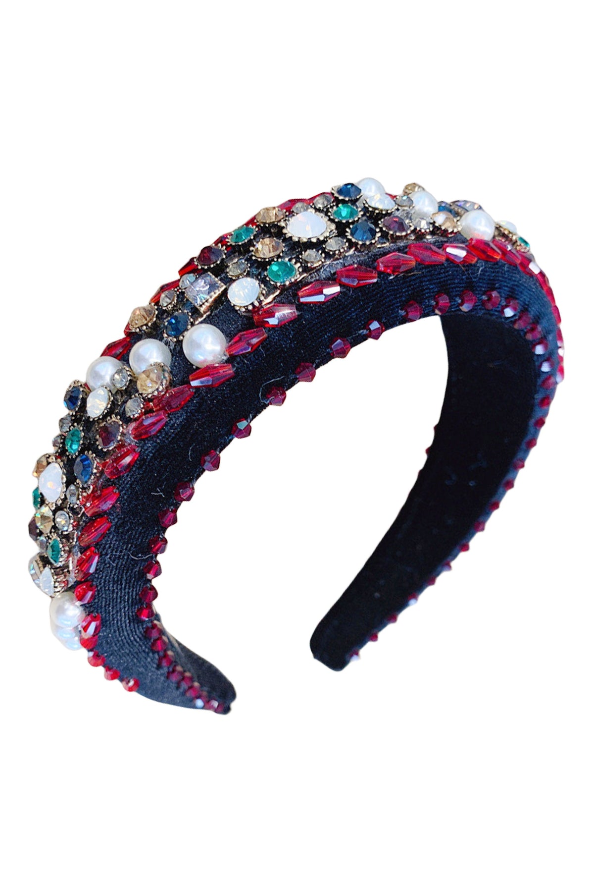 Baroque Rhinestone Sponge Headband L4563