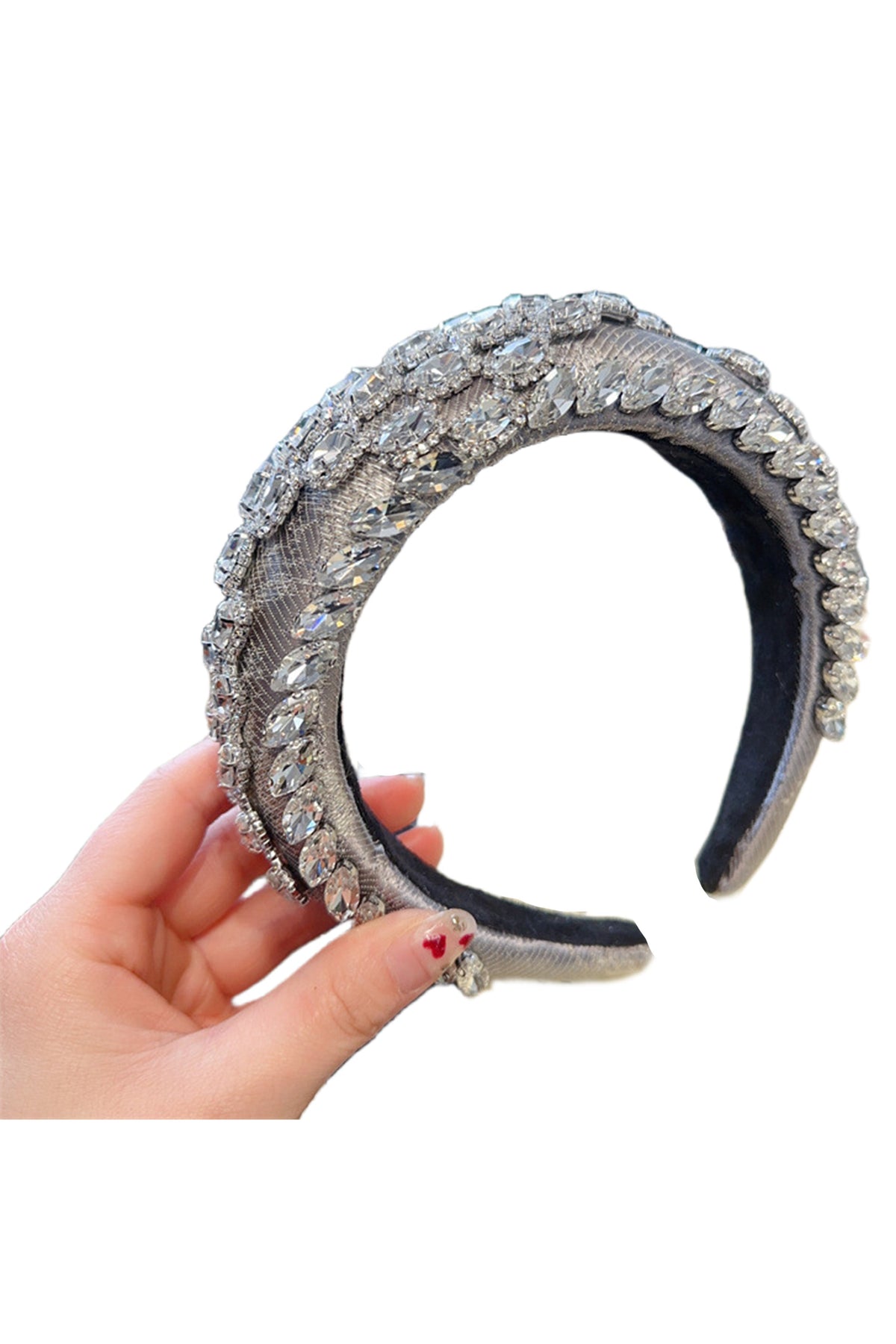 Baroque Rhinestone Sponge Headband L4564