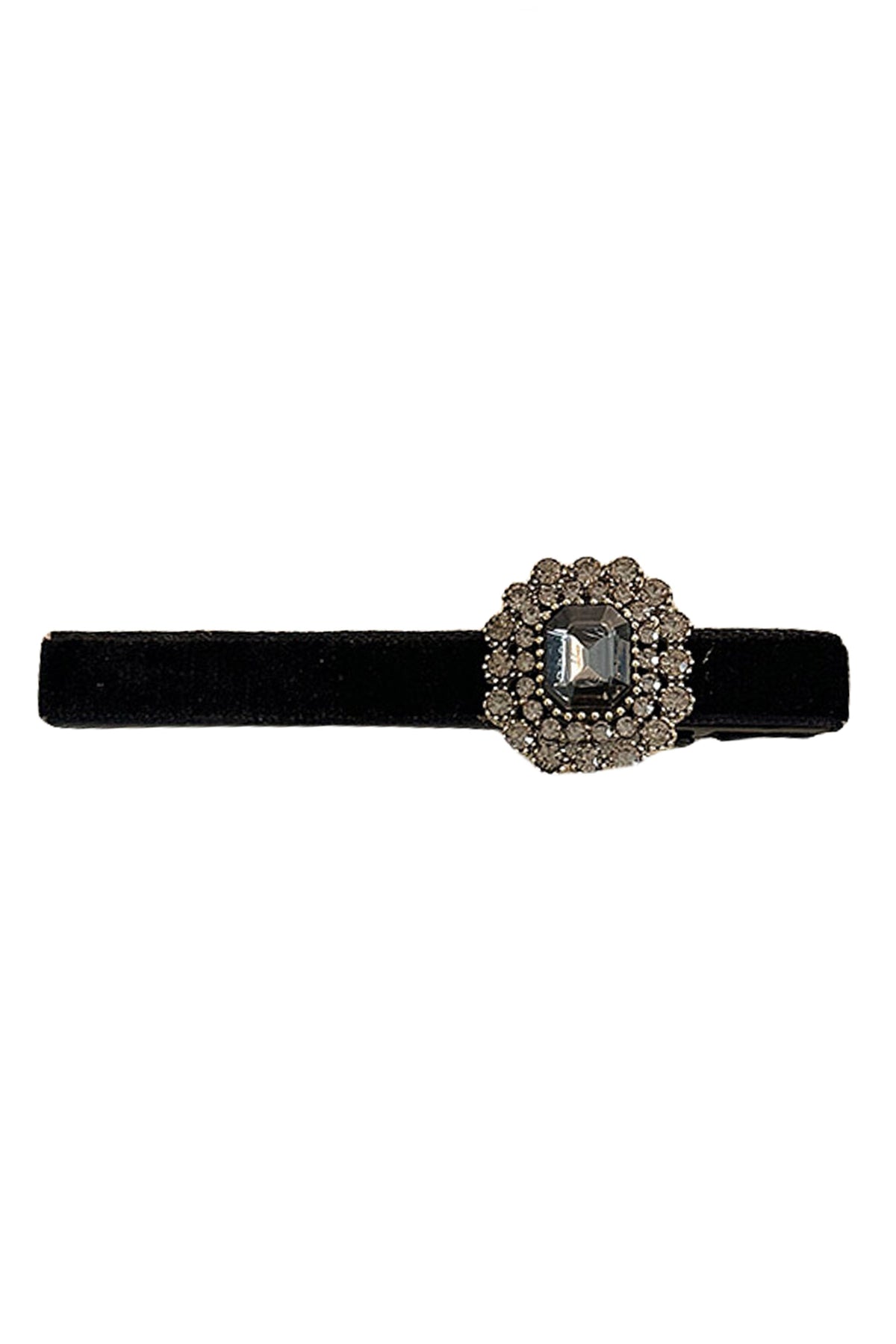 Rectangular Rhinestone Duckbill Clip L4580