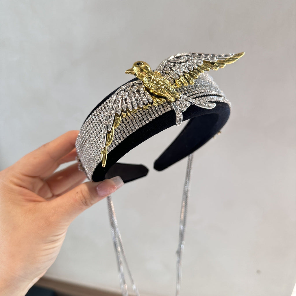 Rhinestone Bird Wedding Banquet Hair Band L4595