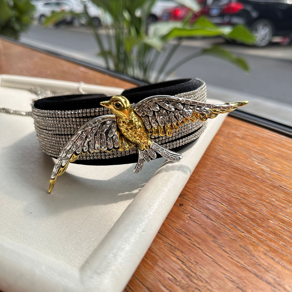 Rhinestone Bird Wedding Banquet Hair Band L4595