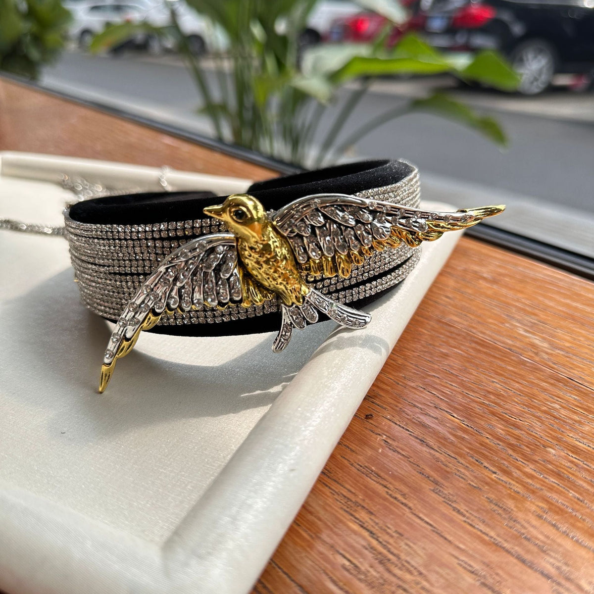Rhinestone Bird Wedding Banquet Hair Band L4595