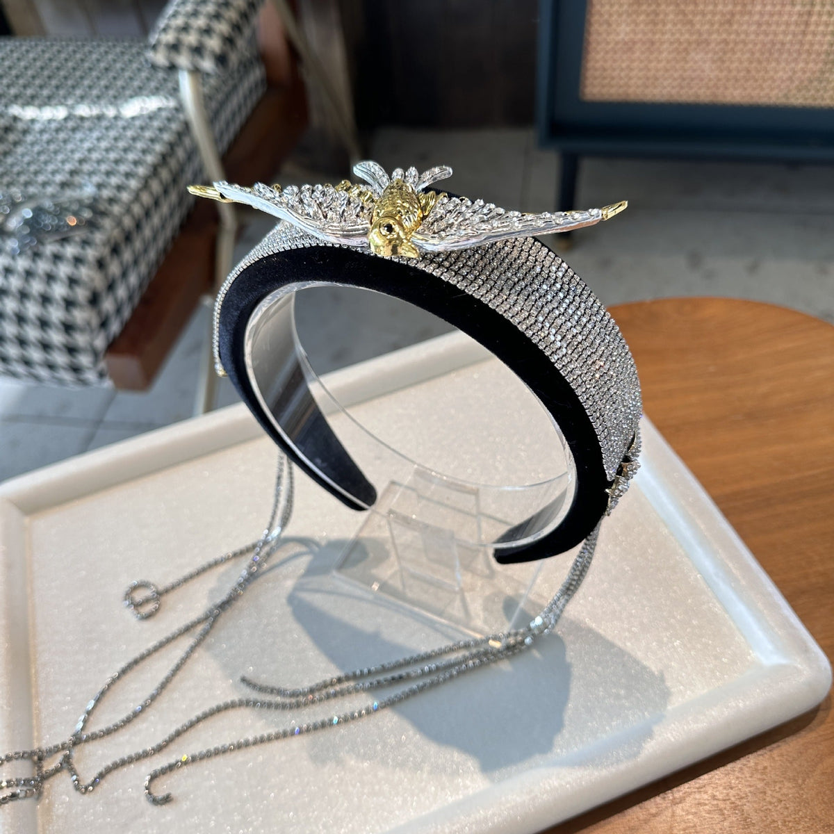 Rhinestone Bird Wedding Banquet Hair Band L4595
