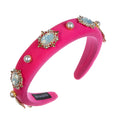 Baroque Rhinestone Pearl Sponge Headband L4596