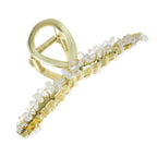 Irregular Natural Stone Cross Hair Clip L4671
