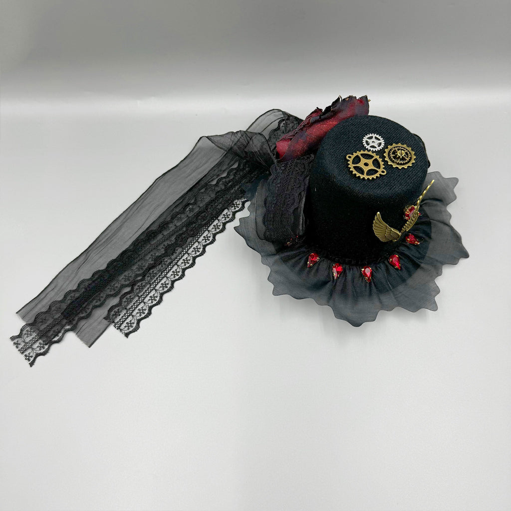 Lolita Gear Wings Hat Lace Hair Clip L4681