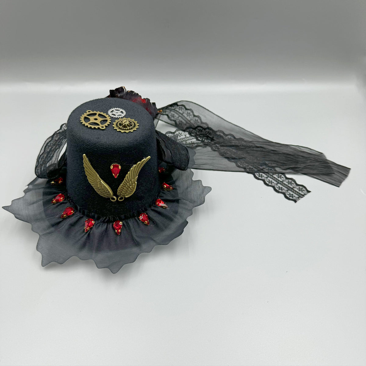 Lolita Gear Wings Hat Lace Hair Clip L4681