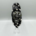Gothic Skull Rhinestone Rivet Headband L4701