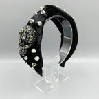 Gothic Skull Rhinestone Rivet Headband L4701