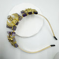 Natural Stone Moon Scepter Bee Crown Headband L4706