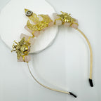 Natural Stone Moon Scepter Bee Crown Headband L4706