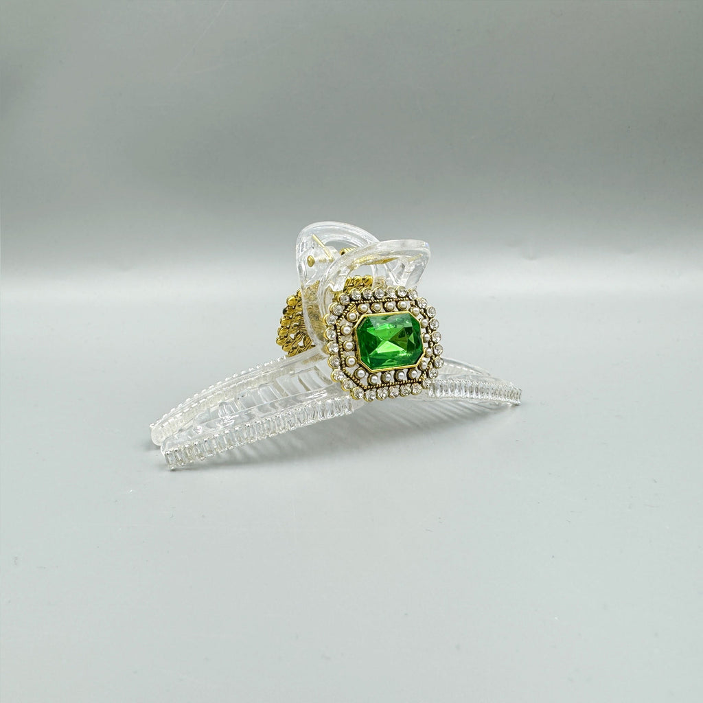 Cubic Zirconia Cross Hair Clip L4715